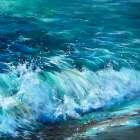 Sitting by the sea Art Print