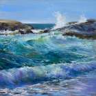 Valley of the rocks Art Print