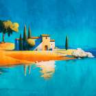 Casale sul mare Art Print