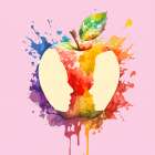 Love Apple II (XX+XX) Minimalist Print