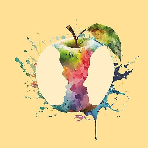 Love Apple III (XY+XY) Humourous Print