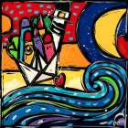 La grande onda Art Print