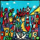 Luce nella notte Art Print