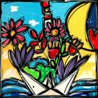 Navigando tra i sogni Art Print