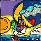 Navigare insieme Art Print