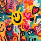 Sunny Days (detail) Art Print by Kid Zoid