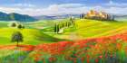 Verso il borgo in Toscana Art Print