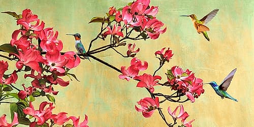 Flower Branch (detail) Art Print