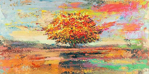 Albero destate (detail) Art Print by Luigi Florio