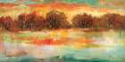 Tramonto sul lago Art Print
