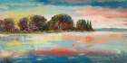 Sera sul lago Art Print