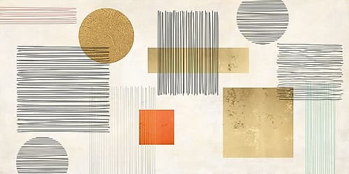 Lines and Shapes Art Print by Miko Sayaka
