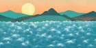 Waves Modern Print