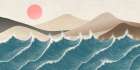 Stormy Sea Modern Print