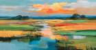 Joyful Countryside (detail) Art Print by Ron Polter