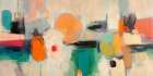 Colorful Shapes (detail) Modern Print