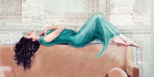Reclined Beauty II Art Print