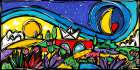 Giorno e notte in festa Art Print
