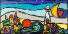 La baia dei due cuori Art Print