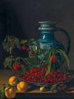 Still Life with Fruit and Jug, c. 1773 Art Print