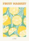 Fruit Market: Lemon Art Print