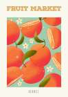 Fruit Market: Orange Art Print