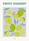 Fruit Market: Lime Art Print