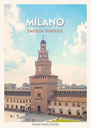 Milano: Castello sforzesco Art Print
