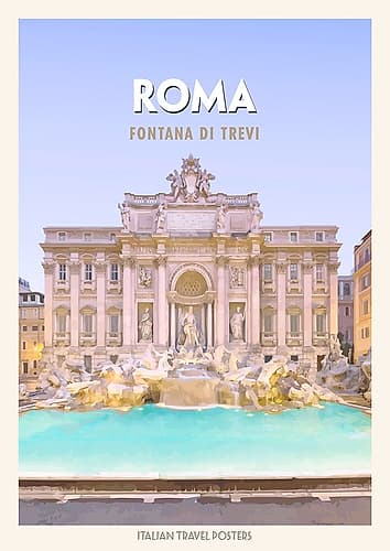 Roma: Fontana di Trevi Art Print