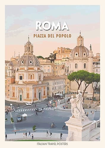 Roma: Piazza del Popolo Art Print