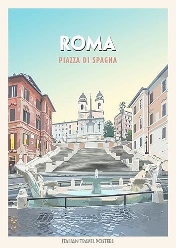 Roma: Piazza di Spagna Art Print