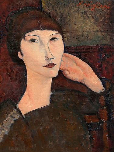 Adrienne (woman with bangs) Art Print
