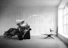 Champagne Zoom (BW) Art Print