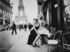 At the Cafe, Paris Art Print