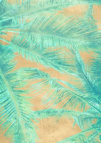 Tropical Leaves I Art Print by Eve C. Grant