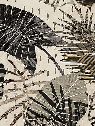 Grey Palms Panel I Art Print by Eve C. Grant
