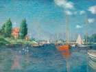 Red Boats, Argenteuil, 1875 Art Print
