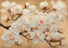 Magnolia (Gold) Art Print