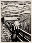 The Scream (etching) (incisione) Modern Print