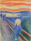 The Scream (pastel, 1895) Art Print
