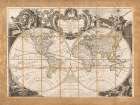 Mappe Monde Nouvelle, 1774 Art Deco Print