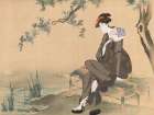 Woman Cooling Herself Art Print