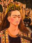 Self-portrait with Monkey, 1945 Art Print