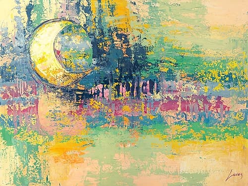 Riflessi di Luna Art Print