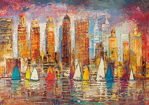 Vele a New York Art Print