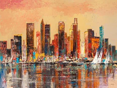 Baia di New York Cityscapes Print
