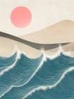 Stormy Sea (detail) Modern Print