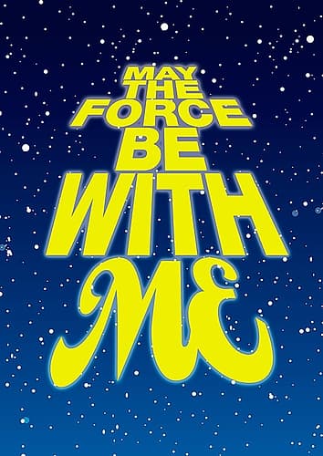 May the Force... Humourous Print