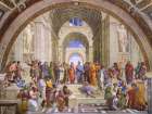 Scuola di Atene (versione restaurata) Art Print