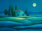Notte sui campi Art Print by Stefano Renaldi